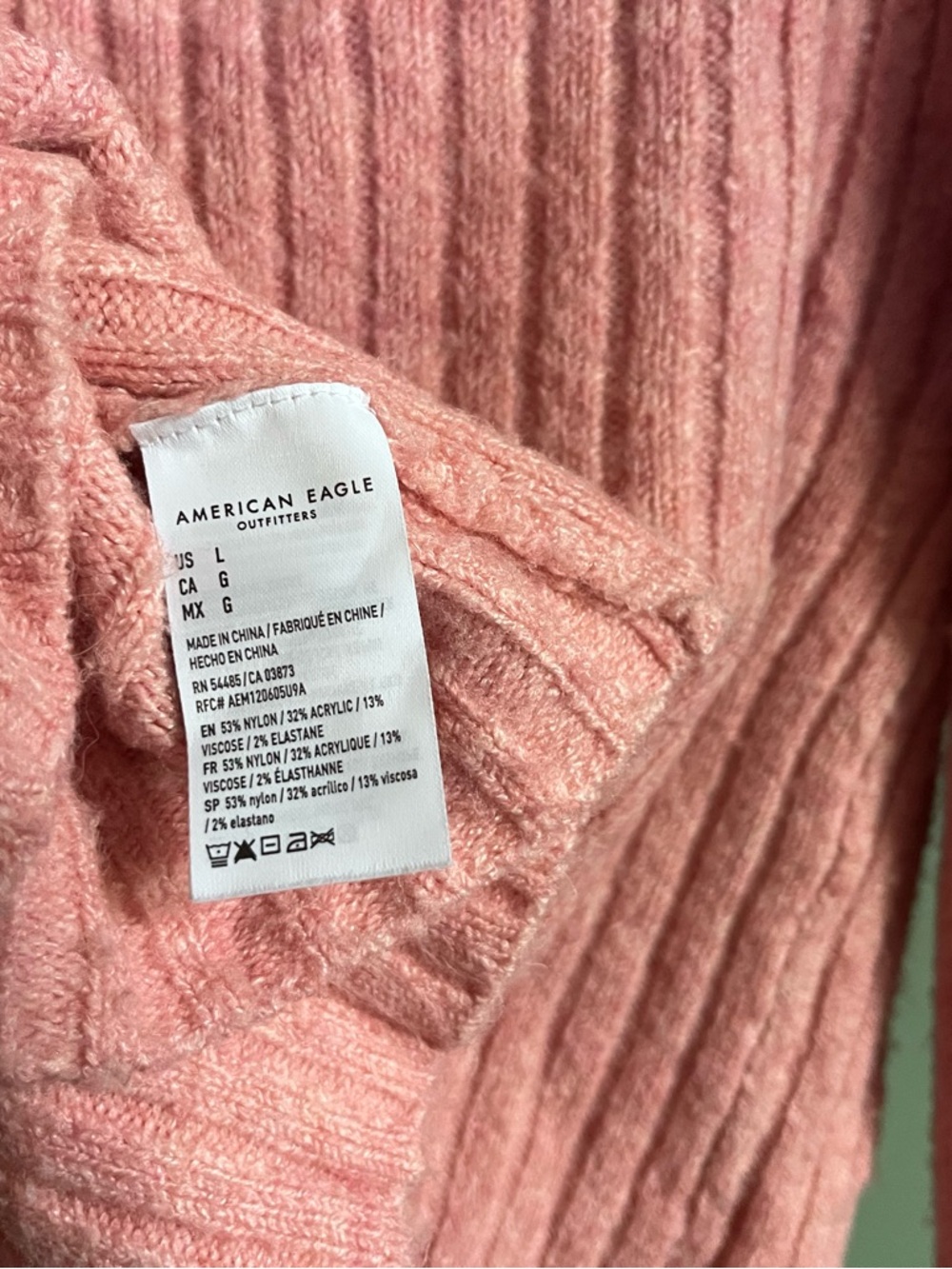 American Eagle Ribbed Button Cardigan - Picture 5 of 5